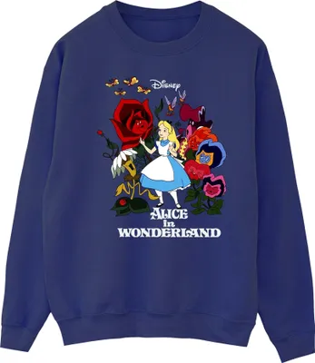 Produktbild von Disney - "Alice in Wonderland" Sweatshirt für Herren BI7721 (L) (Marineblau)