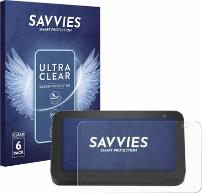 Produktbild von 6x Für Amazon Echo Show 5 (2. Gen.) Schutzfolie Savvies Displayschutz Display Schutz Folie Klar Transparent