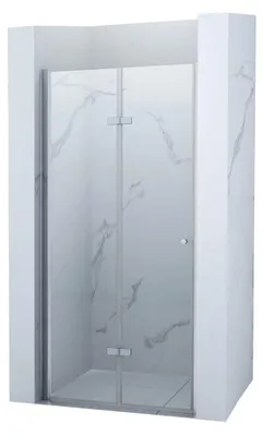 Produktbild von Silla Boston Falttür Dusche 70x190 cm Chrom, 6 mm ESG-Glas, Nano-Beschichtung