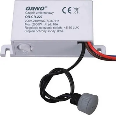 Obrázek produktu pro Soumrakový senzor (noc/den) mini s externí sondou, IP54, max.