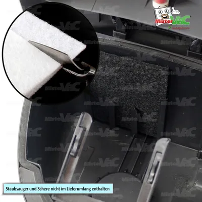 Produktbild von MisterVac Staubsaugerfilter Universal Motorschutzfilter Ersatzfilter kompatibel mit Sauber VE-108273.7