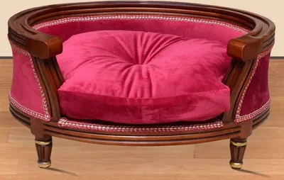 Produktbild von Casa Padrino Barock Hundebett Royal Boardeauxrot / Braun / Gold - Barock Hundemöbel - Barock Tiermöbel - Möbel im Barockstil