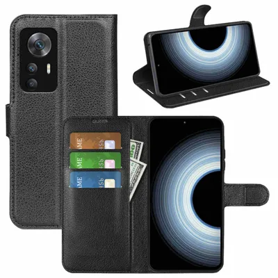 Obrázek produktu pro Pro Xiaomi 12T / 12T Pro Mobile Phone Case Black Pouzdra z umělé kůže kryt New