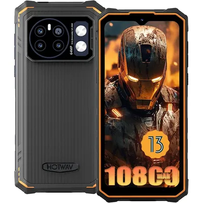 Produktbild von HOTWAV Cyber 13 PRO Outdoor Smartphone ohne Vertrag 20GB+256GB 10800mAh 6,6" FHD+ 64MP Android 13 Outdoor Handy NFC/OTG/Dual SIM 4G, Orange