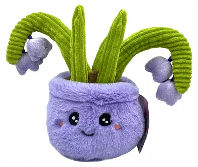 Produktbild von Elefun Plüschblume im Topf Stofftier Lila 23cm