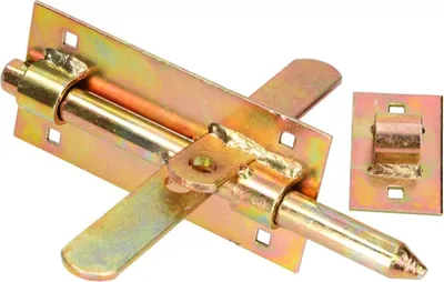 Zdjęcie produktu dla KOTARBAU® rygiel zasuwkowy rygiel 150 mm po obu stronach rygiel zamka stal ocynkowana na zólto rygiel drzwiowy rygiel przesuwny rygiel drzwiowy rygiel zamka drzwiowego Wytrzymaly