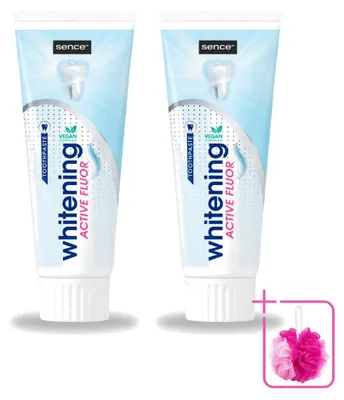 Produktbild von 2 x Sence Whitening Zahncreme mit Fluorid - 75 ml - Sparpackung - 2 Stücke