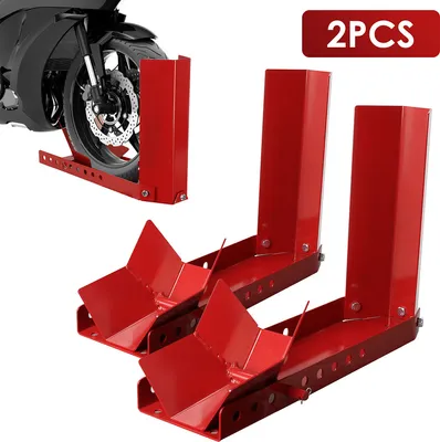Produktbild von Jiubiaz Motorradständer als Montagehilfe für Hinterrad & Vorderrad Reifendurchmesser Motorradwippe 2 Stück