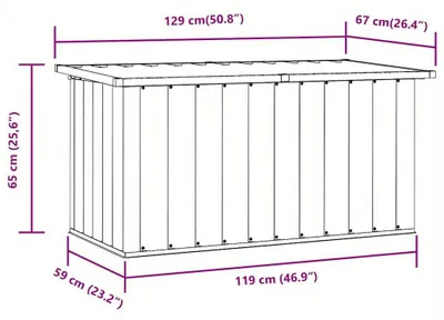 Image de Boîte de rangement pour l'extérieur – Coffre de jardin – Récipient résistant aux intempéries – Polyvalent – Anthracite