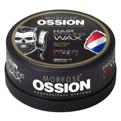 Immagine prodotto di Morfose Ossion Cera Modellante Extra Forte, 150 ml – Fissaggio Extra Potente per uno Styling Perfetto