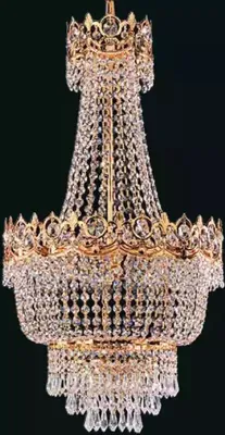 Produktbild von Kronleuchter Deckenleuchter Gold Deckenlampe Lüster Kristall Lampe 40x100