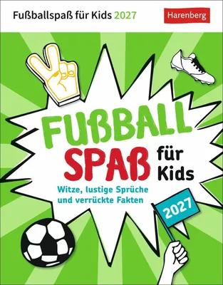 Produktbild von Fußballspaß für Kids Tagesabreißkalender 2027 - Witze, lustige Sprüche und verrückte Fakten