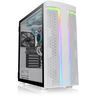 Produktbild von Thermaltake H590 TG ARGB, Midi Tower, PC, Weiß, ATX, EATX, micro ATX, Mini-ITX, SPCC, Gehärtetes Glas, Multi