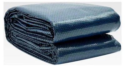 Produktbild von Solarplane für Pool, Luftpolsterfolie, Solarabdeckung, PE, 600 x 300 cm, Schwarz und Blau