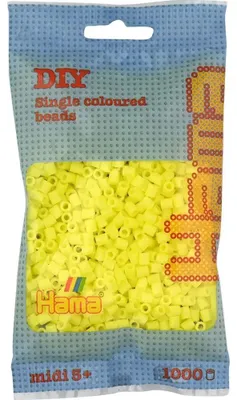 Image de HAMA Perles jaune pastel 1000pcs, 1sachet