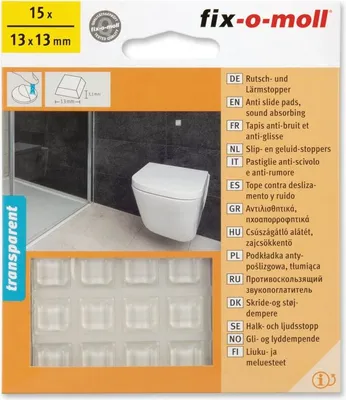 Produktbild von Rutschstopper und Lärmstopper 13x13mm fix-o-moll