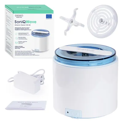 Zdjęcie produktu dla ZENT Profesjonalna Myjka Ultradźwiękowa 200ml do Biżuterii, Nakładek ortodontycznych, Protez, Biała