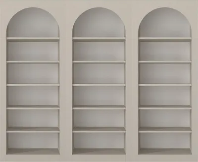 Produktbild von Set aus 3 Bücherregalen mit 6 Fächern – Beige – CYMORA