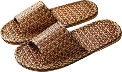 Produktbild von Damen Herren Hausschuhe Pantoffeln Leichte Pantoletten Rosino Streifen Gr.40/41
