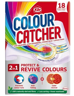 Immagine prodotto di K2r Colour Catcher, Salviette di lavaggio, 18 pezzi