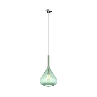 Immagine prodotto di Lampadario a sospensione moderno Kona 1 luce vetro verde - Attacco E27 - Regolabile fino a 250cm d.20