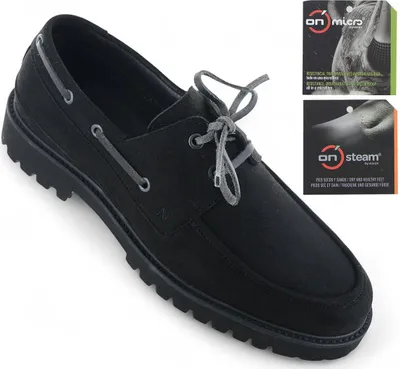 Produktbild von NAE Vegan Shoes DARIO - Herren Bootsschuh Schuhe Schwarz - Hergestellt in Portugal , EU 41