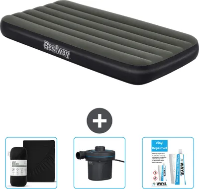 Obrázek produktu pro Bestway nafukovací matrace - pro 1 osobu - 99 x 188 x 28 cm - modrá - včetně příslušenství