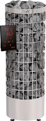 Immagine prodotto di Stufa per sauna Harvia Cilindro XW WiFi Steel 9.0 kW | con unità di controllo WiFi separata Xenio | PC90XW