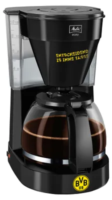 Produktbild von Filterkaffeemaschine Easy Glas BVB Borussia Dortmund 1023-02 schwarz