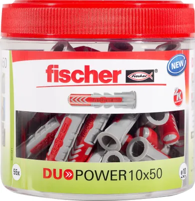 Immagine prodotto di fischer 541921 fischer DuoPower 10x50 Dose 2K 541921 Universaldübel-Sortiment Ø 10 mm x 50 mm, 55 St.