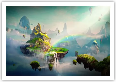 Produktbild von Poster - Poster ohne Rahmen - Abstraktion Natur - 100x70 cm - Wand Bild - Wanddeko - Wandbilder - Kunstposter - Wandposter - Bilder - Kunstdruck - Wanddekoration - Wandbild - P2XAA100x70-3469