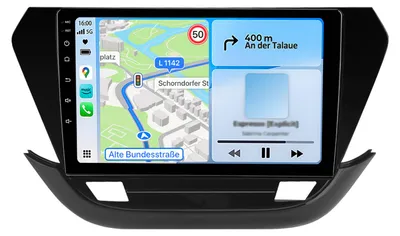 Immagine prodotto di Radio Android compatibile con Opel Corsa F 2019-2023 CarPlay Android Auto Navi Bluetooth DAB+ Telecamera posteriore 9 pollici 128 GB