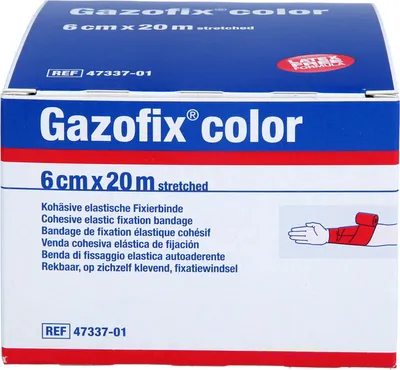 Produktbild von Gazofix color kohäsive Fixierbinde pink 20m x 6cm, 1 St BIN