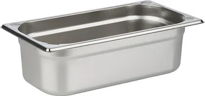 Produktbild von APS 81304 GN 1/3 Behälter, Edelstahl, 32,5 x 17,6 cm, Tiefe 100 mm, 4 Liter