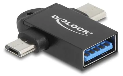 Immagine prodotto di DELOCK Adapter USB 10 Gbps 2 in 1 USB-A Bu > USB-C St