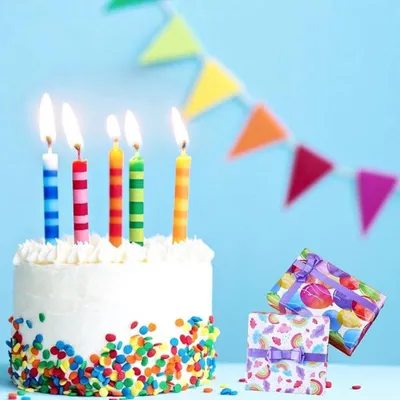 Bunte Geschenkpapier Set für Geburtstage, Hauptbild