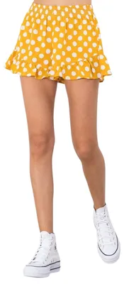 Produktbild von Damen-Shorts Volcom Newdles, kurze gelbe Polka-Dot-Shorts S