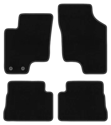 Productafbeelding van Velours automatten voor Hyundai Getz 2002-2010 (hatchback) – 4-delig, zwart, op maat – Wielganizator BASIC