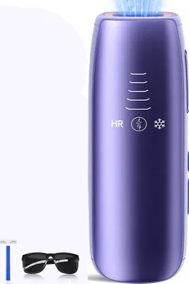 Produktbild von IPL Haarentfernungsgerät mit Eis-Kühltechnologie, schmerzarm, für Körper & Gesicht, 5 Intensitätsstufen, wiederverwendbares Home-Epilationsgerät