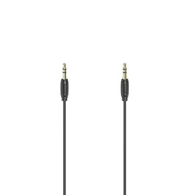 Immagine prodotto di Cavo audio Hama, jack da 3,5 mm maschio - maschio, stereo, placcato oro, ultrasottile, 5,0 m