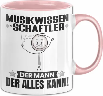 Produktbild von Musikwissenschaftler Tasse Geschenk für Musikwissenschaftler Der Mann Der Alles Kann Geschenkidee zum Geburtstag (Rosa)