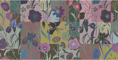 Produktbild von Tadessi Fototapete | Blumen | 5.00 m x 2.50 m | Bunt |  | Wandbild | Digitaldruck