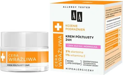 Produktbild von AA Sensitive Haut Soothing Irritation Halbfettcreme für trockene und normale Haut 50ml