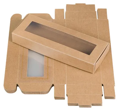 Produktbild von Kerzenschachtel, Braun, 18,5 x 6,8 x 2,5 cm, Kerzenverpackung 3 Kerzen - 10er Set