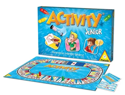 Produktbild von Lernspiel „Activity Junior“ mit Begriffen zum Zeichnen und Zeigen