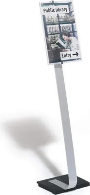 Obrázek produktu pro DURABLE Podlahový infostojan CRYSTAL SIGN® STAND A3, st?íbrná, 481923
