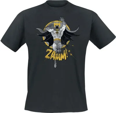 Produktbild von Batman T-Shirt Herren Zamm! schwarz Fan-Merch, Filme, TV-Serien 100% Baumwolle XL