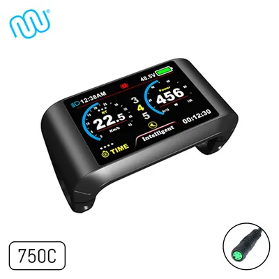 Obrázok produktu pre windmeile | APT Display 750C, kompatibilný s Bafang BBS01 BBS02 BBSHD a ovládačom, 3,2" farebný displej, LCD, e-bike, pedelec, HMI APT TGT