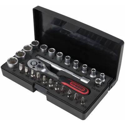 Produktbild von KS Tools 26-tlg. Steckschlüsselsatz mit Umschaltknarre 1/4" 917.0626