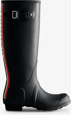 Produktbild von Hunter Original Tall Tri Colour Logo Boot Black Größe EU 37